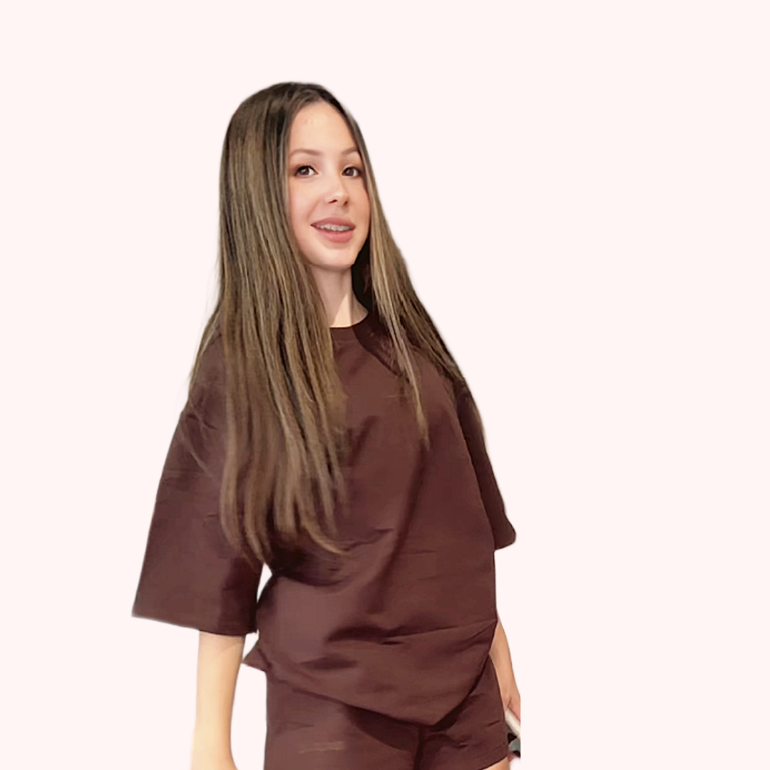 Cocove 24/7 Lounge Set- Chocolate