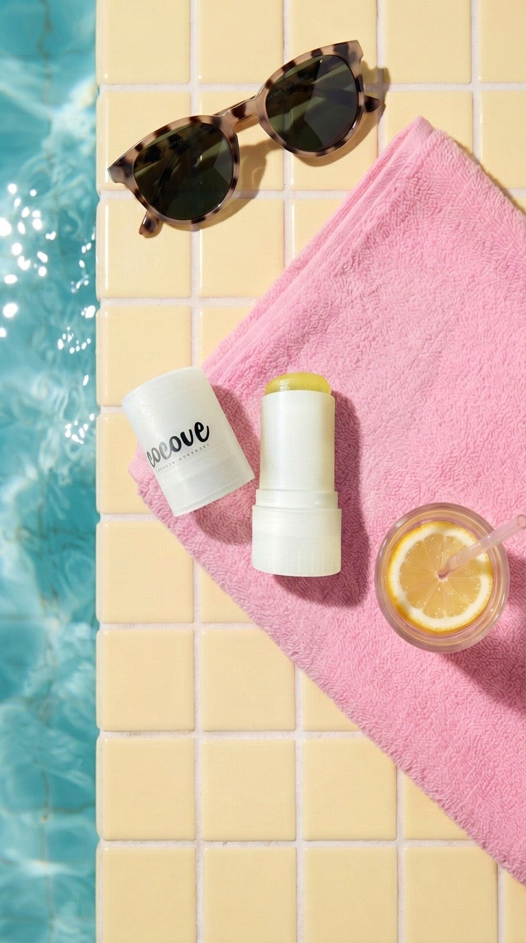 Cocove Glow Balm poolside lifestyle